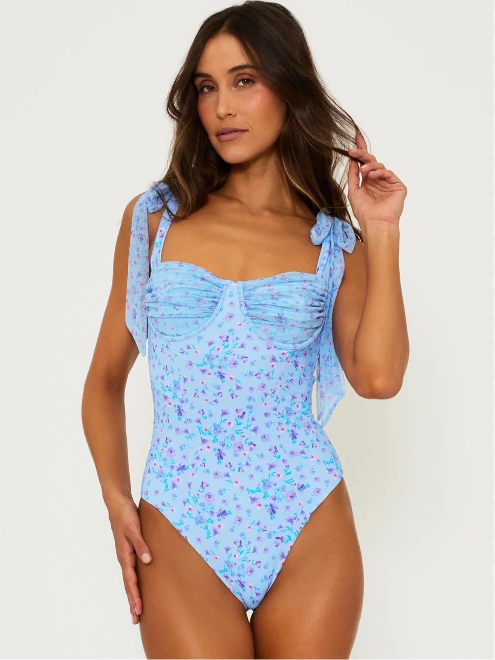 Beach Riot Dede One Piece Swimsuit Sz XS Floral Feminine NWT